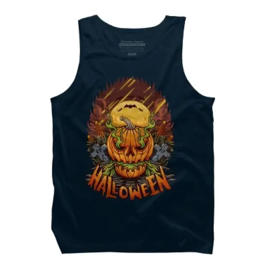 Men's Design By Humans halloween By arjanaproject Tank Top image {6}