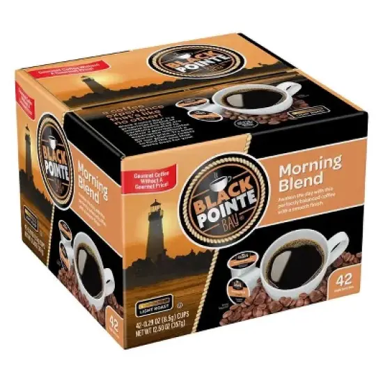 Black Pointe Bay Coffee, Morning Blend, Light Roast, 42 Count Single Serve Coffee Pods for Keurig K-Cup Brewers image {7}
