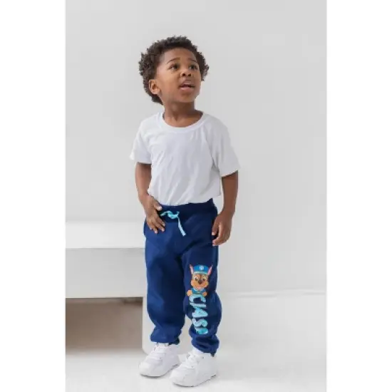 Paw Patrol Chase Rubble Marshall Fleece 3 Pack Pants Blue /Gray /Red image {3}