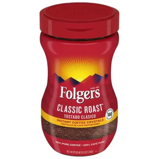 Folgers Regular Instant Coffee Regular 12.0 oz image {3}