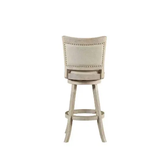 29" Melrose Swivel Barstool Ivory Wire Brush - Boraam image {3}