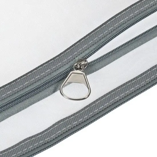 Unique Bargains Nylon Document Office Supply Zip Pouch with Handle 2 Pcs image {3}