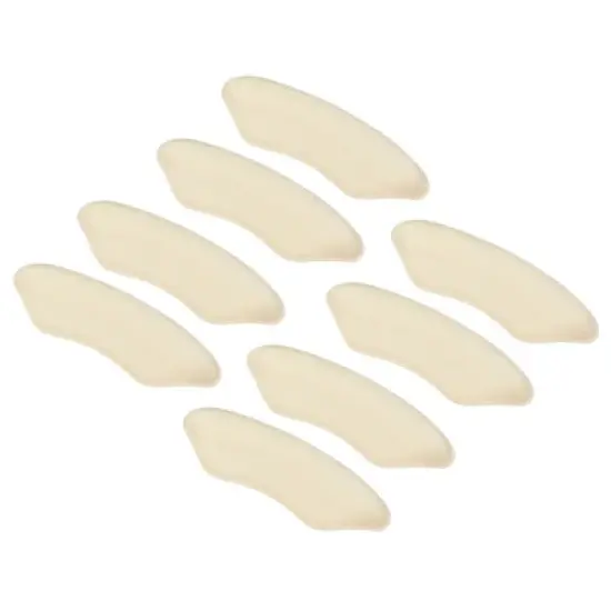 Unique Bargains Silicone Heel Support Cup Pads Orthotic Insole Plantar Care Heel Pads PU 8 Pcs image {6}
