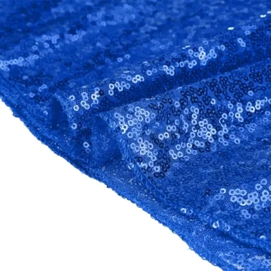 Unique Bargains 2 Pack Polyester Sequin Dining Room Parties Dances Rectangle Tablecloth Black 47"x59" image {1}