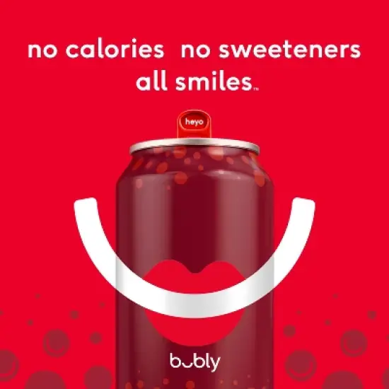 bubly Strawberry Sparkling Water - 8pk/12 fl oz Cans image {3}