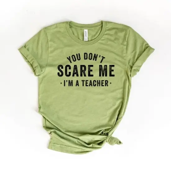 Simply Sage Market Women's You Don't Scare Me I'm A Teacher Short Sleeve Graphic Tee image {3}