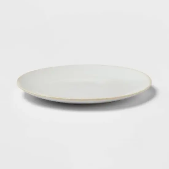 10" Stoneware Wethersfield Dinner Plate White - Threshold&trade; image {2}