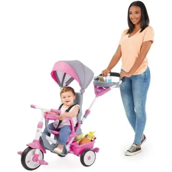 Little Tikes 4-in-1 Kids' Trike Stroller Bike - Pink image {7}