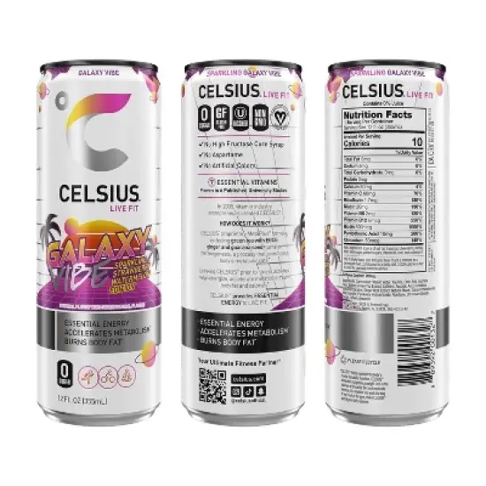 CELSIUS Sparkling Space Variety Pack Functional Energy Drink - 12pk/12 fl oz Cans image {2}