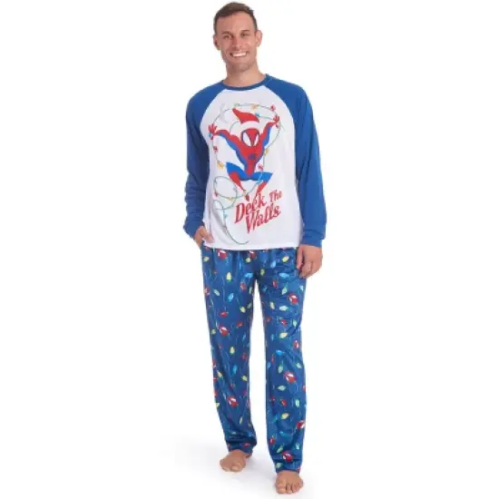 Marvel Spider-Man,Avengers Christmas Adult Pajama Shirt and Pants Sleep Set  image {7}