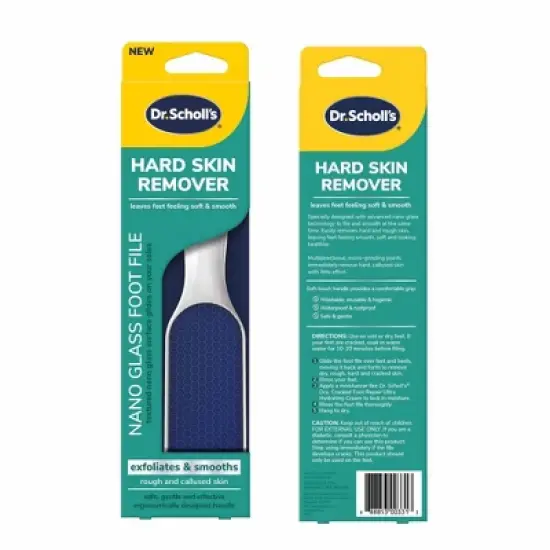 Dr. Scholl's Hard Skin Remover Nano Glass Foot File image {1}