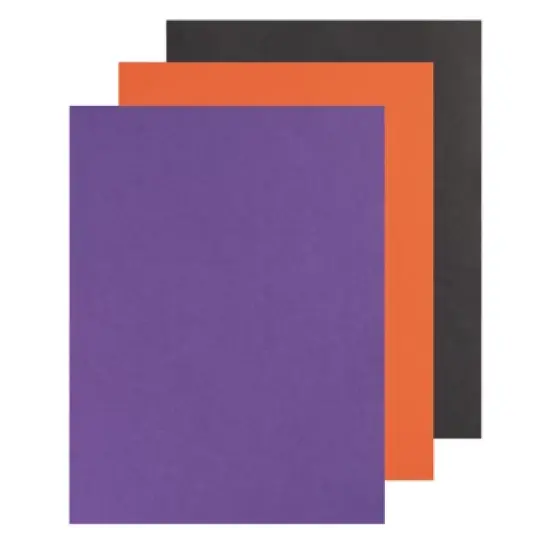 Tru-Ray&reg; Construction Paper, Heavyweight, Halloween Assortment, Black, Orange, Purple, 9" x 12", 150 sheets image {2}