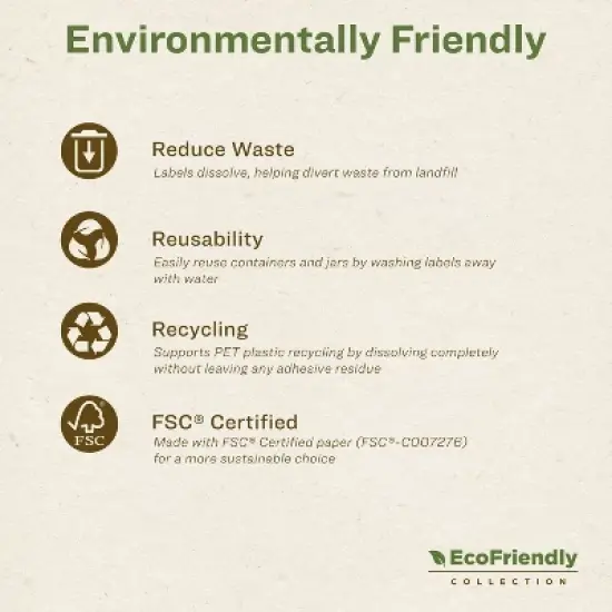 Avery Dissolvable Labels, 1" x 2-5/8" Rectangle image {7}