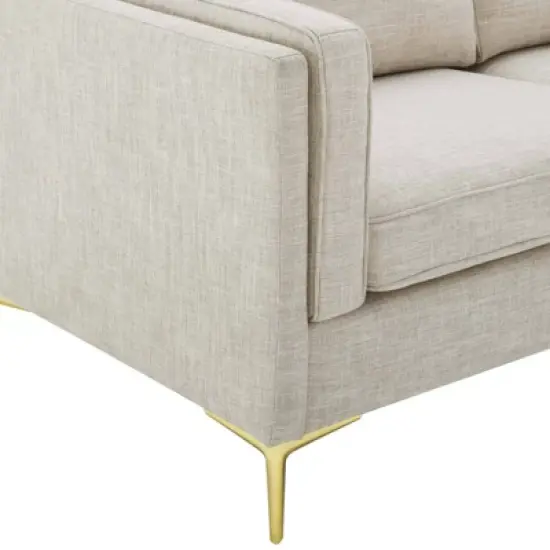 Kaiya Fabric Sofa Beige - Modway image {2}