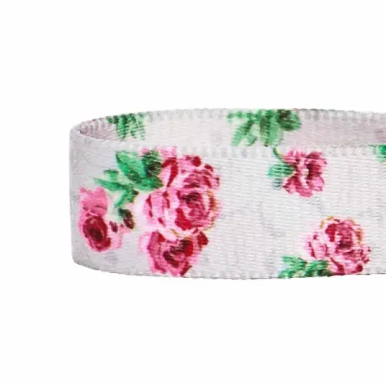 Blueberry Pet Spring Scent Inspired Rose Blossom Floral Print Dog Collar image {2}