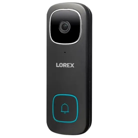 Lorex 2K QHD Wired Smart Video Doorbell with Person Detection (Black) image {2}