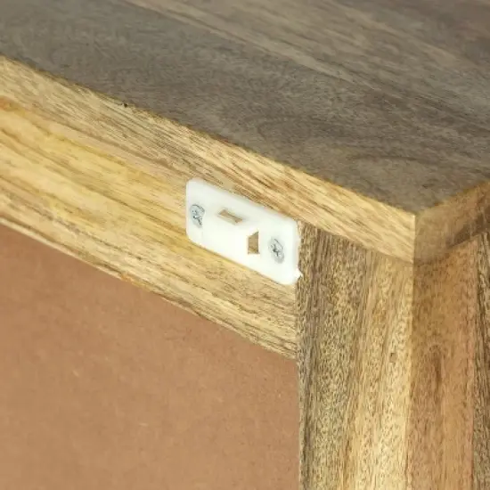 Lytle Boho Handcrafted Mango Wood Nightstand with Storage Natural - Christopher Knight Home image {8}