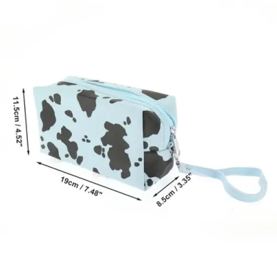 Unique Bargains Cow Pattern Pillow Makeup Bag 1 Pc image {1}