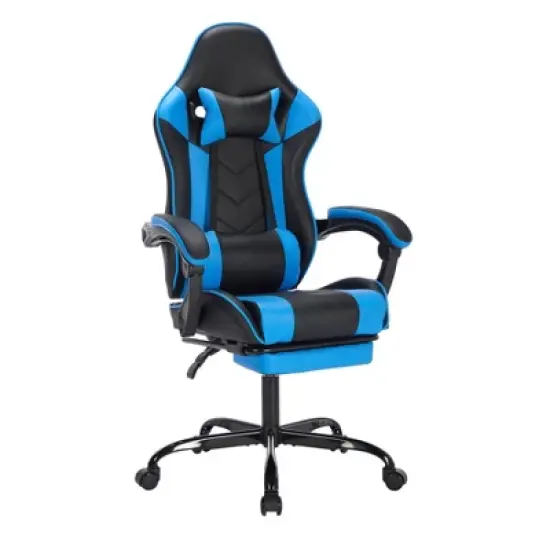 Racxily Gaming Chair w/ Footrest, Ergonomic Computer Chair with Headrest and Lumbar Support, Breathable Material Height Adjustable image {14}