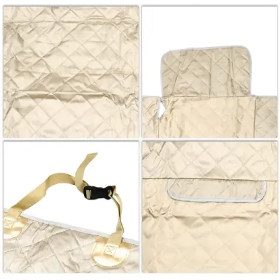 Unique Bargains Lattice Style Pet's Car Seat Cover Khaki 1 Pc image {3}
