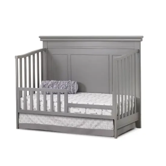 Sorelle Finley Lux Flat Top Crib - Weathered Gray image {2}