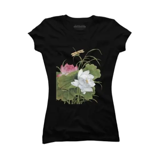 Junior's Design By Humans Summer is In The Air By WhitePearl T-Shirt image {3}