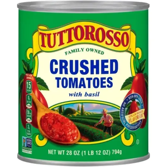 Tuttorosso Crushed Tomatoes with Basil 28oz image {5}