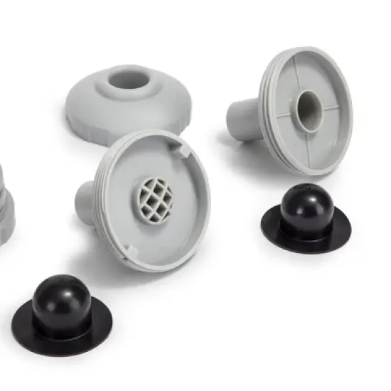Intex 25022E Above Ground Swimming Pool Water Jet Connector Replacement Part Kit with Strainers, Nozzles, and Plugs with 1.25 Inch Fittings image {1}