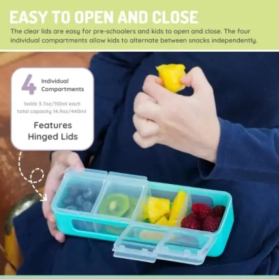 Melii 4 Compartment Snackle - Blue image {3}