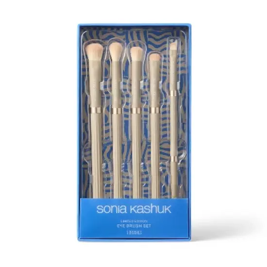 Sonia Kashuk&trade; Limited Edition Ribbed Eye Makeup Brush Set - 5ct image {1}