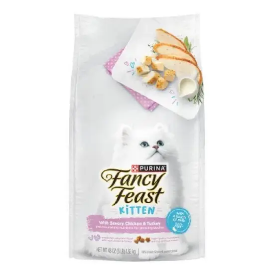 Fancy Feast Savory Chicken and Turkey Flavor Dry Cat Food - 3lbs image {11}
