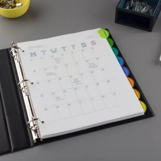 Avery 8-Tab Style Edge Dividers, Insertable Tabs, 2 Sets of 11201 image {4}