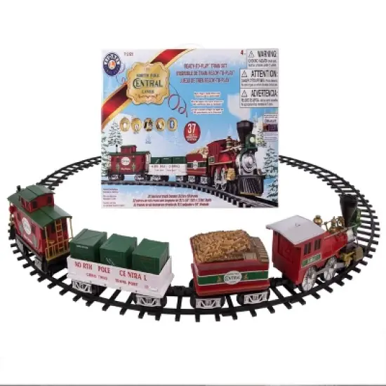 Lionel North Pole Central RTP Set with Bluetooth: Battery Operated Plastic Train Playset, 37 Pieces image {7}