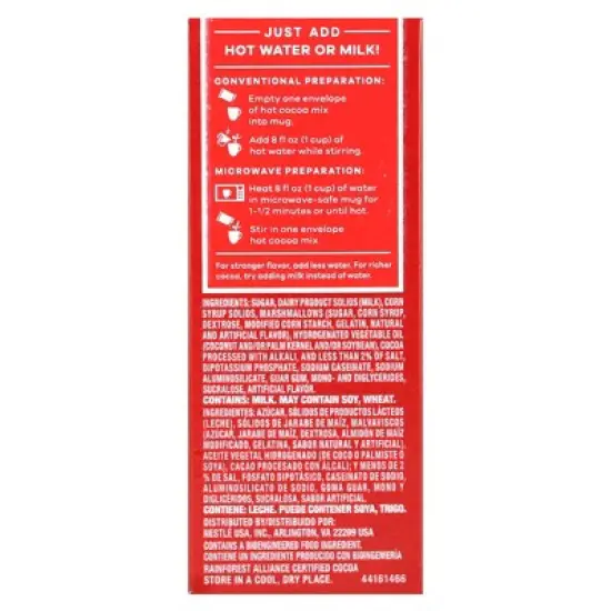 Nestle Hot Cocoa Mix, Mini Marshmallows, Rich Milk Chocolate, 8 Packets, 0.85 oz image {2}