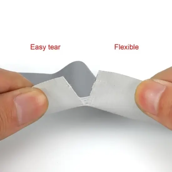 3 Pack Duct Tape Heavy Duty Waterproof, Strong Adhesive Silver Duct Tape Bulk for Indoor Outdoor Repairs image {3}