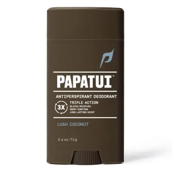 Papatui Men's 48-Hour Protection Sweat and Odor Control Solid Antiperspirant Deodorant - Lush Coconut - 2.6oz image {1}