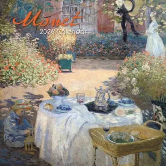 2026 Square Wall Calendar, Monet, 16-Month Arts & Antiques Theme with 180 Reminder Stickers (12x12 In) image {4}