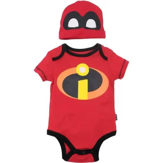 Disney Pixar Monsters Inc Incredibles Toy Story Mickey Mouse Pooh Lilo & Stitch Baby Bodysuit and Hat Set Newborn to Infant  image {7}