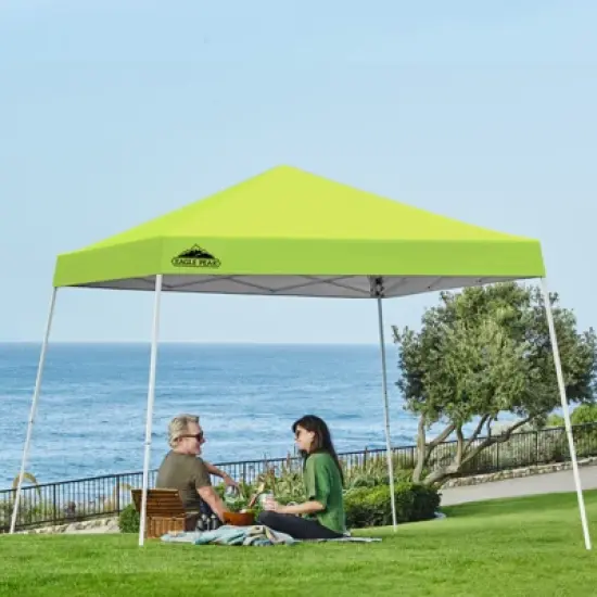 EAGLE PEAK Slant Leg Pop-up Canopy Tent Easy One Person Setup Instant Outdoor Beach Canopy Folding Portable Sports Shelter image {31}