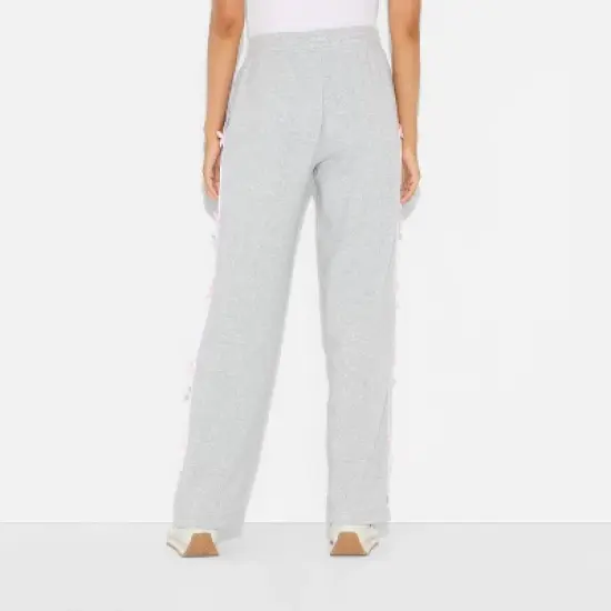 Women's Cinnamonroll Fleece Graphic Pants - Light Gray image {2}