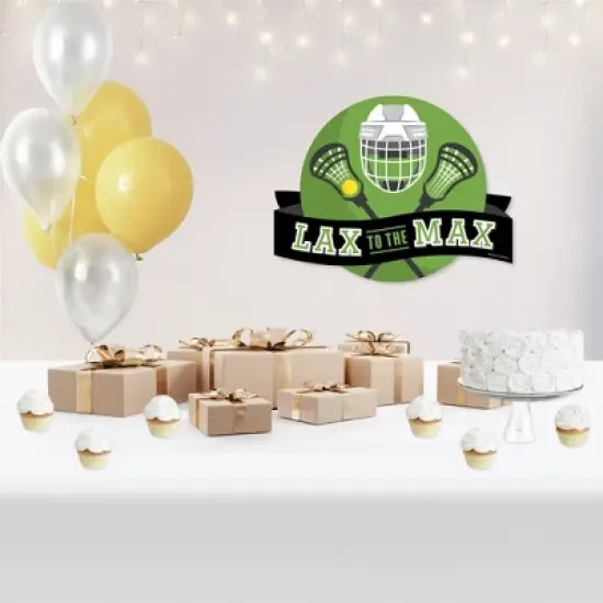 Big Dot of Happiness Lacrosse School Spirit Senior Night or Graduation Party Wall Decoration Involvement Sign image {6}