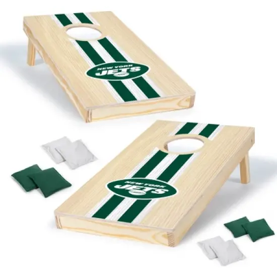 NFL New York Jets 1'x2' Wood Cornhole Set image {5}