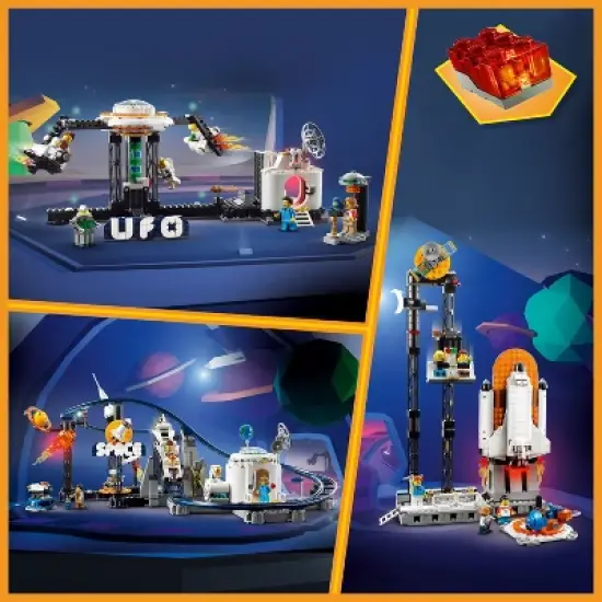 LEGO Creator Space Roller Coaster Building Toy Set 31142 image {3}