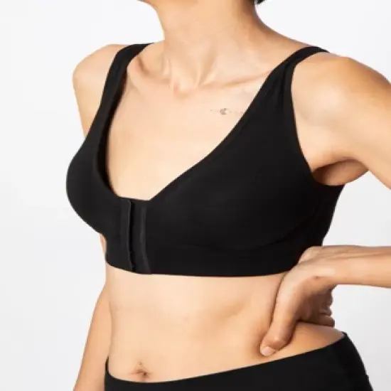 AnaOno Women's Rora Pocketed Post-Surgery Recovery Front Closure Bra image {2}