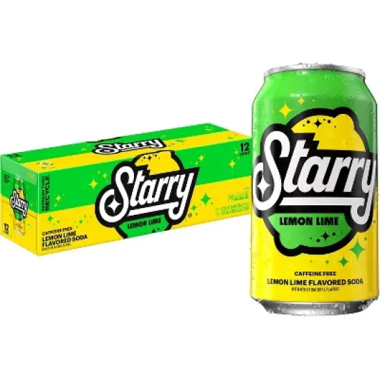 Starry Lemon Lime Soda - 12pk/12 fl oz Cans image {3}