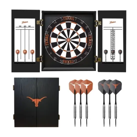 NCAA University of Texas Fan's Choice Dartboard Set image {5}