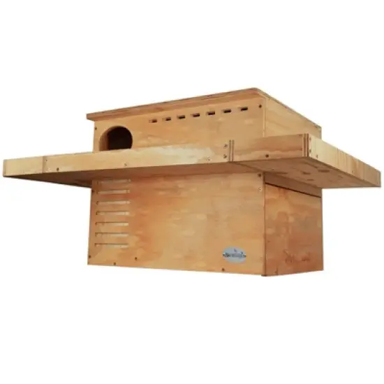 JCs Wildlife Large Barn Owl Box with Exercise Platform: Do It Yourself Assembly Kit image {1}