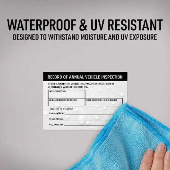 Avery Annual Vehicle Inspection Stickers, Waterproof, UV Resistant, Preprinted, Handwrite Only, 5" x 3.5", 20 Stickers image {4}