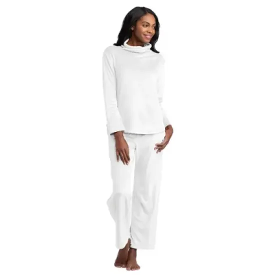 Softies Feather Velour Funnel Neck Lounge Set image {7}