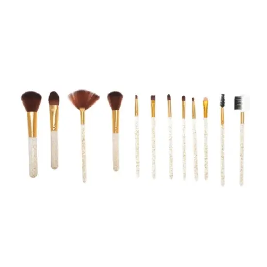 Unique Bargains Bucket Makeup Brush Set 12 Pcs image {5}